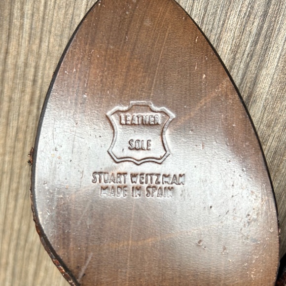 Stuart Weitzman Black Patent Leather Slingback Heels | 10.5 - Picture 8 of 12